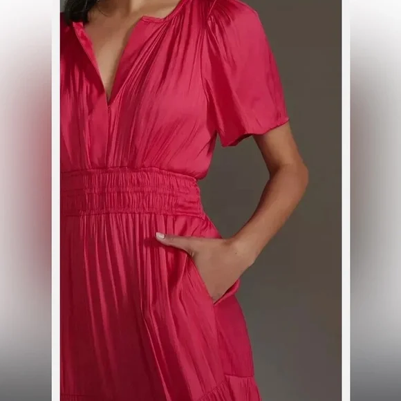 Anthropologie Somerset magenta Dress - Picture 15 of 16